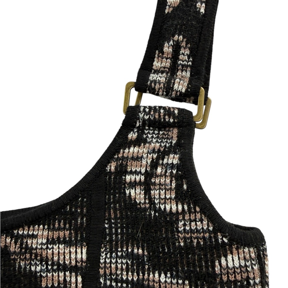 Anthropologie Valeria Knit Corset Crop Top Black Damask Bustier Dark Academia - Picture 8 of 13